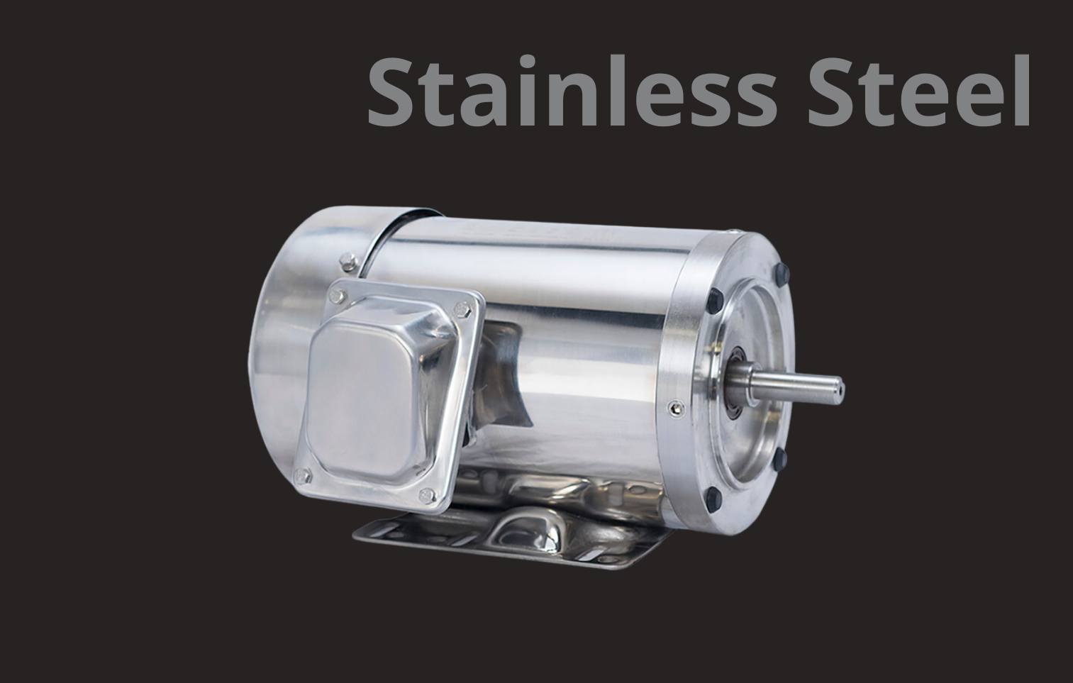 Galt Stainless steel motor with text